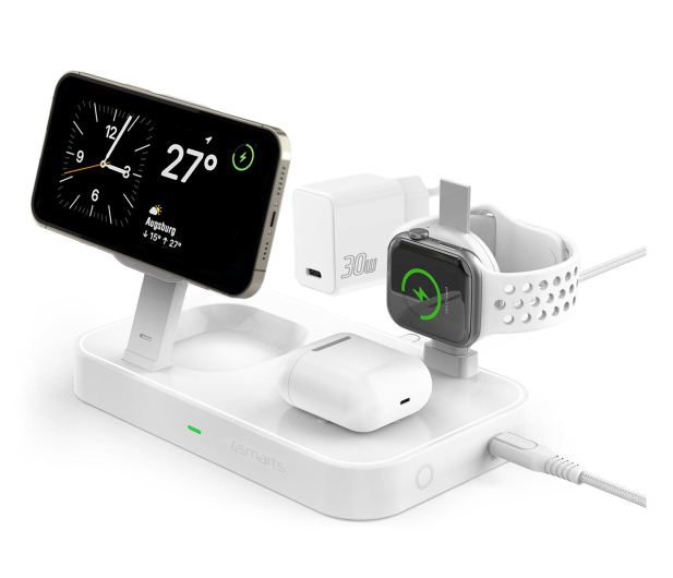 4smarts Stacja ładująca Qi2 Trident z szybką ładowarką Apple Watch - 1512715 - zdjęcie 2